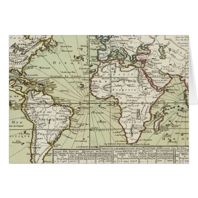 Världen 8 hälsningskort (Framsidan Horizontal)