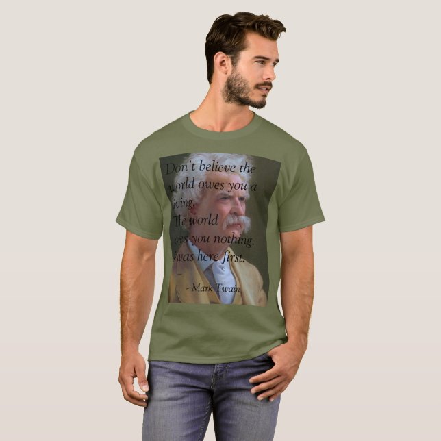 Världen äger dig ingenting t shirt (Hel framsida)