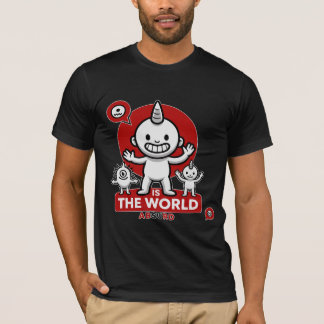 Världen Är Absurd Enhörning Monster Roligt Exister T Shirt