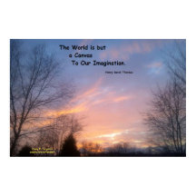 VÄRLDEN ÄR BARA EN CANVAS THOREAU POSTER