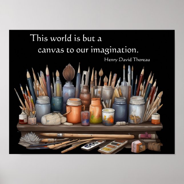 Världen är bara en kanvas poster (Framsidan)