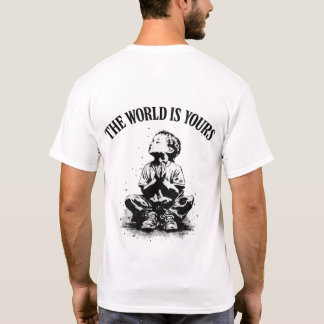 Världen Är Din Herr T-Shirt Med Bakre Tryck
