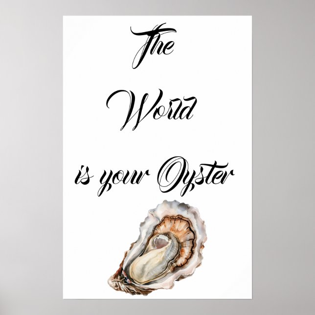 Världen är din Oyster Poster (Framsidan)