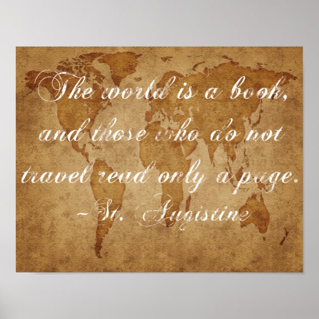 Världen är en Bok-Poster Poster (Framsidan)