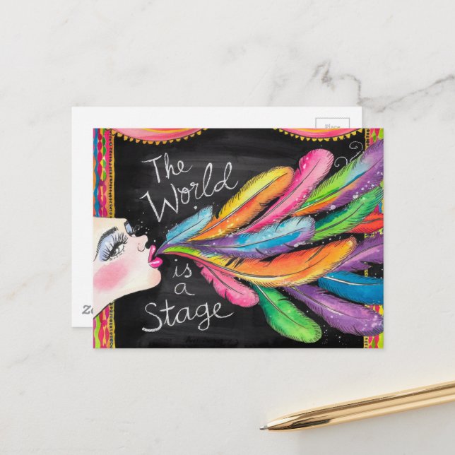 Världen är en etapp vykort (Fram/Back In Situ)