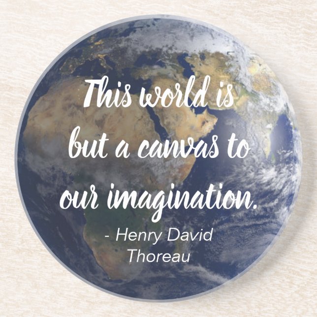 Världen är en inspirationsoffert för Canvas Underlägg (Framsidan)