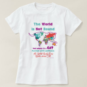 Världen är en katt t shirt