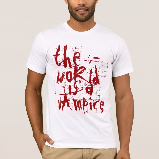 världen är en vampyr tee (Framsida)
