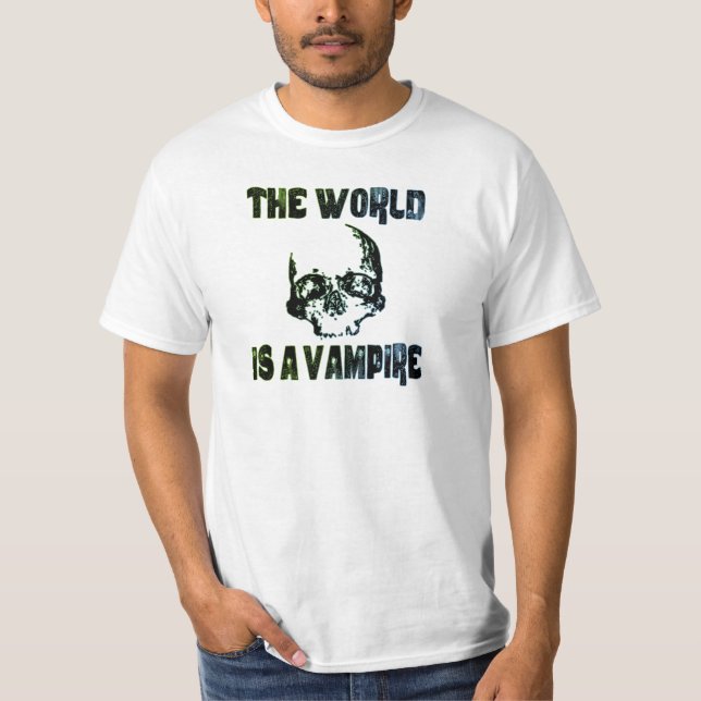 VÄRLDEN ÄR EN VAMPYR TEE (Framsida)