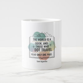 Världen är ett Bok Jumbo Mugg