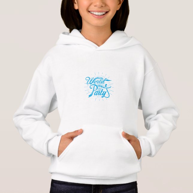 Världen är ett party t shirt (Framsida)
