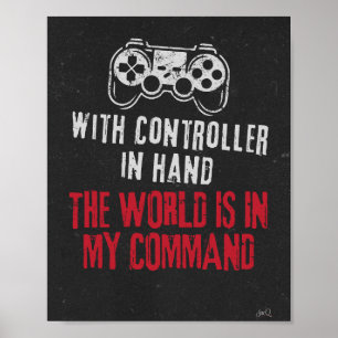 Världen är i mitt kommando-tema Poster