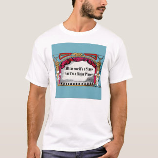 Världen arrangerar/ha som huvudämne spelare tee shirt
