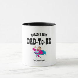 Världen BÄST PAPPA-TILL-BE-Toppen HERO-Anpassadet Mugg