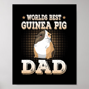 Världen Bästa Guinea Gris Pappa Piggy Owner Far Poster