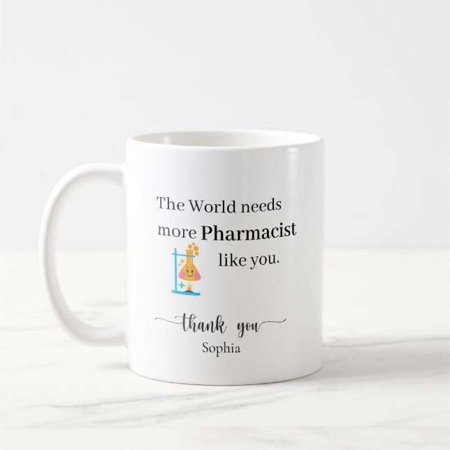 Världen Behöver Fler Apotekare Som Du Anpassad Kaffemugg (Vänster)