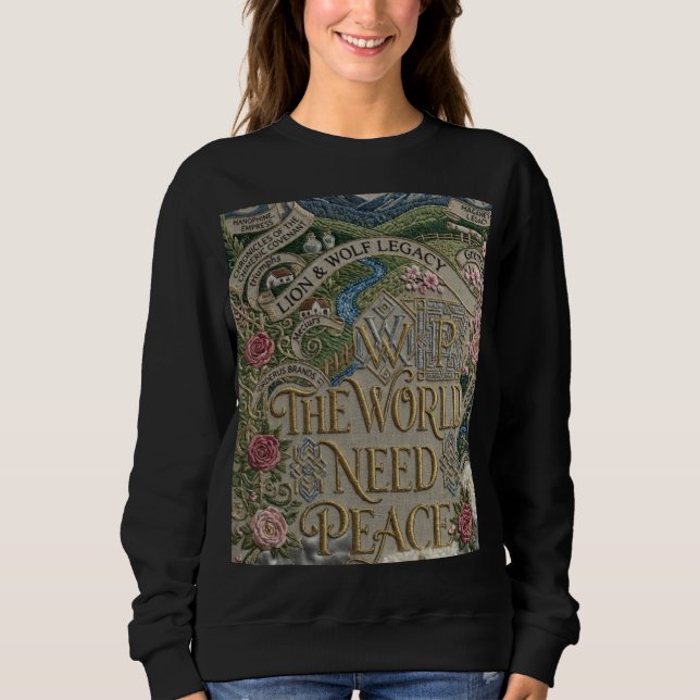Världen behöver fred t shirt (Framsida)