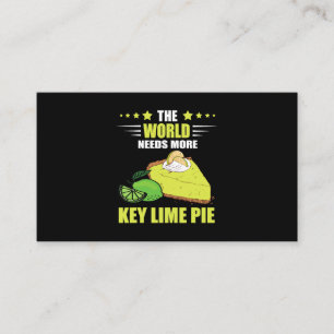 Världen behöver mer Citon Paj Dessert Nyckel Lime Visitkort