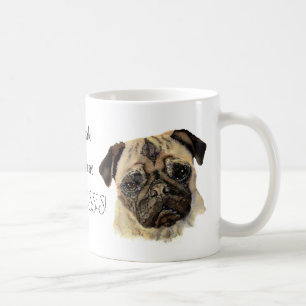 Världen behöver mer PUGS & KISSES! Cute Hund Kaffemugg