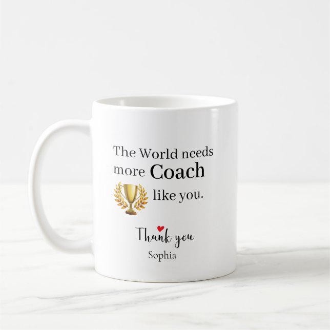 Världen Behöver Mer Tränare Som Du Personlig Kaffemugg (Vänster)
