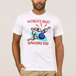 Världen Best Bowling Pappa någonsin T-shirt