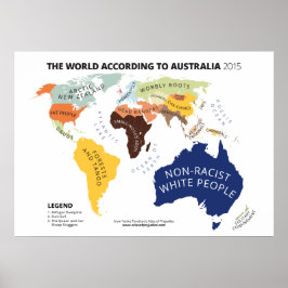 Världen enligt Australien Poster