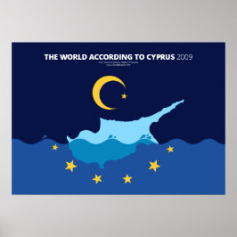 Världen enligt Cypern Poster