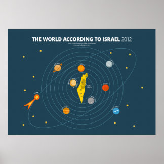 Världen enligt Israel Poster