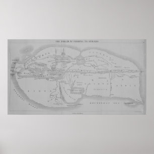 Världen enligt Strabo Poster