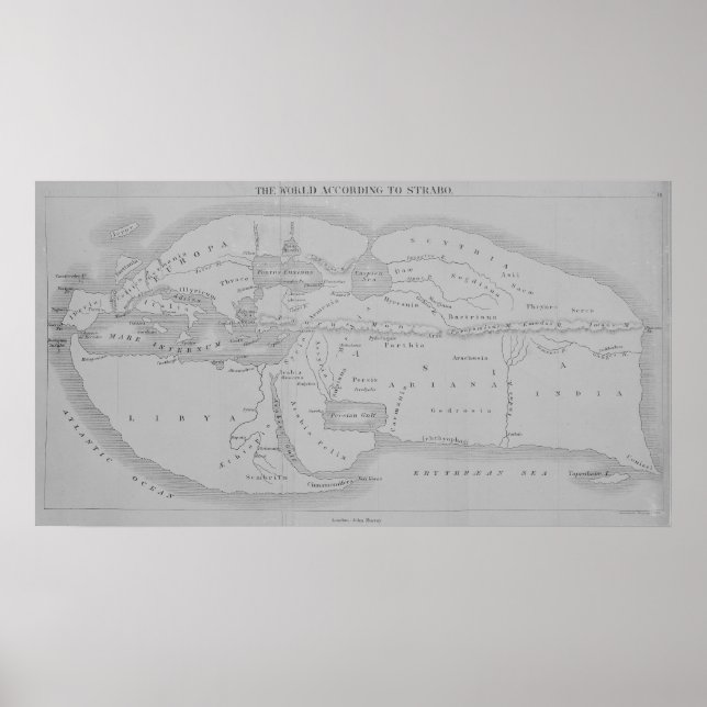 Världen enligt Strabo Poster (Framsidan)