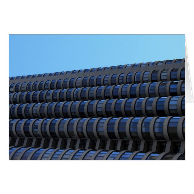 Världen från sidan hälsningskort (Framsidan Horizontal)