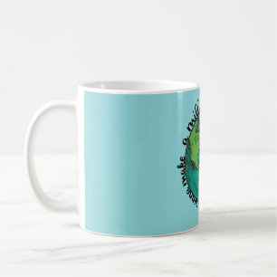 Världen går vi att göra kaffemugg