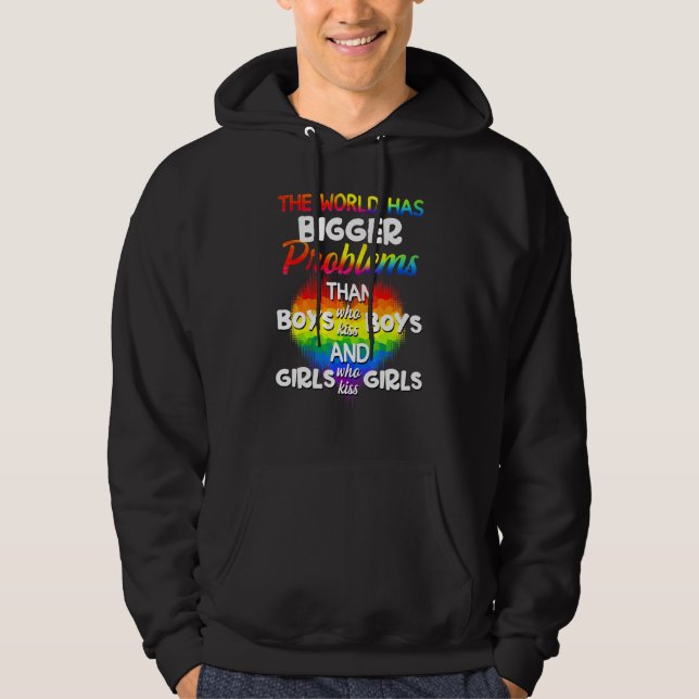 Världen har större problem än LGBT-gemenskapen P Hoodie (Framsida)