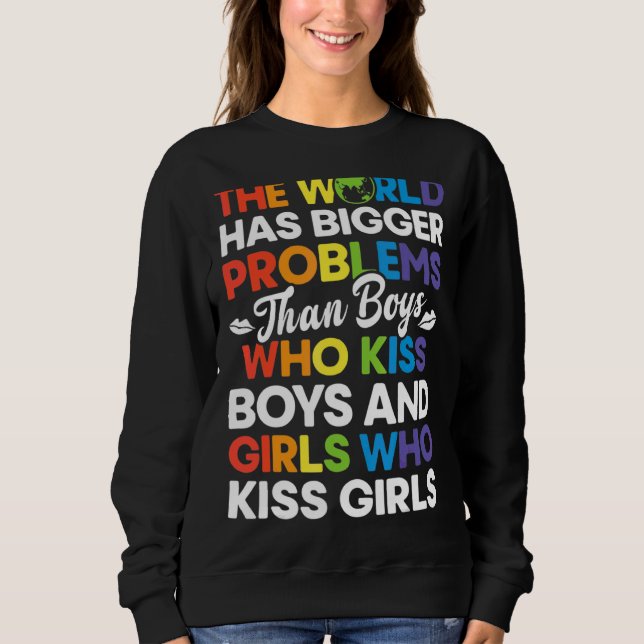 Världen har större problem i Gay pride-månaden T Shirt (Framsida)