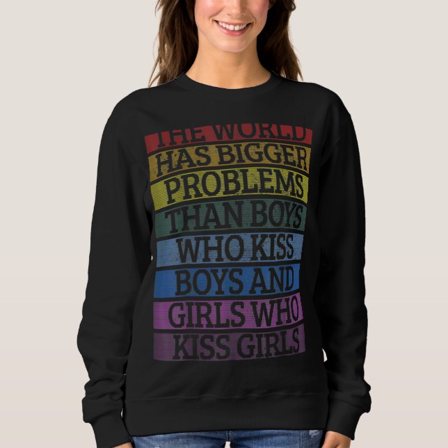 Världen har större problem med LGBT-Pridet T Shirt (Framsida)