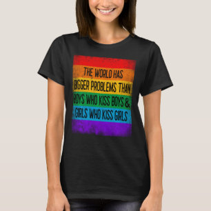 Världen har större problem med Shirt Lgbt-Pridet M T