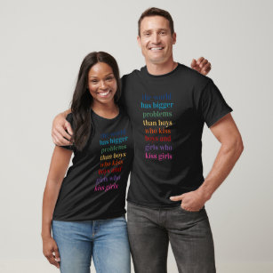 Världen har större problem   Pride för HBT-regnbåg T Shirt