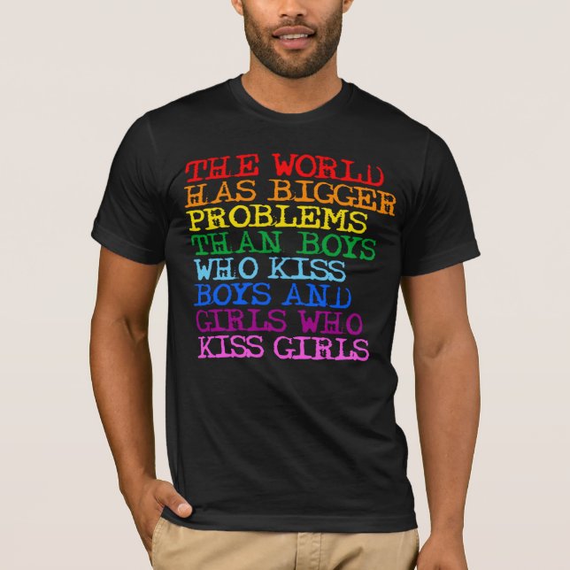 Världen har större problem t shirt (Framsida)