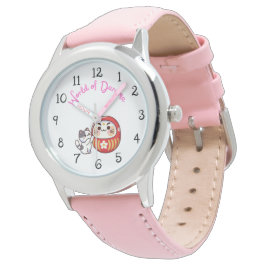 Världen i Daruma Namnteckning Armbandsur