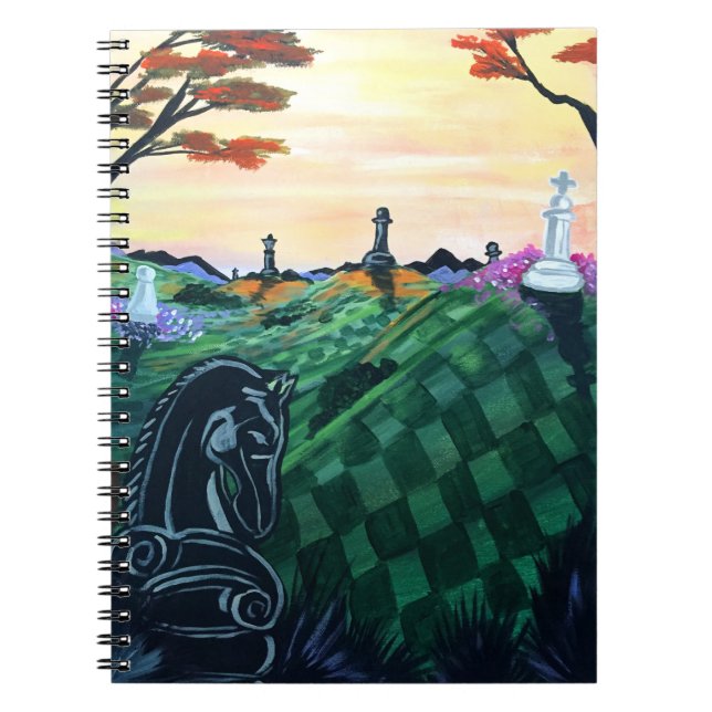 Världen i schack anteckningsbok (Framsidan)