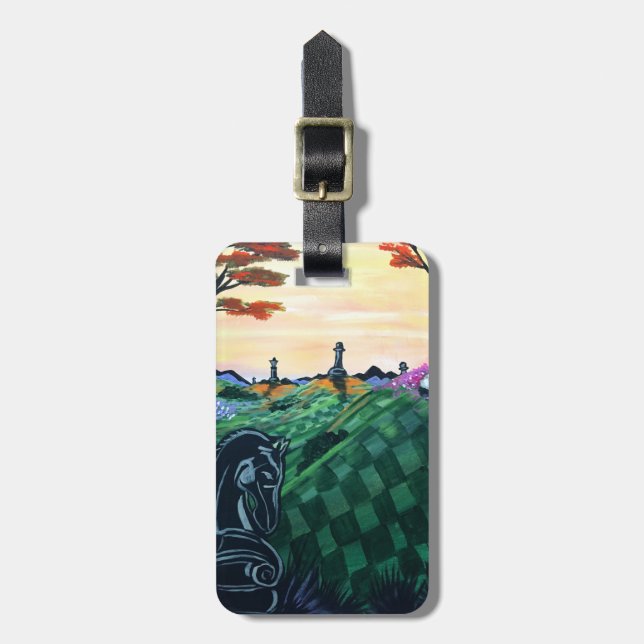 Världen i schack  bagagebricka (Vertikal Framsida)