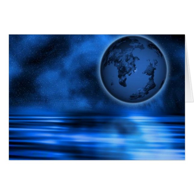 Världen i stort hälsningskort (Framsidan Horizontal)
