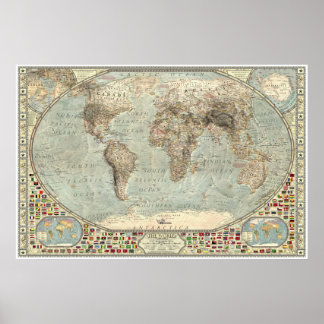 Världen - isåldern poster