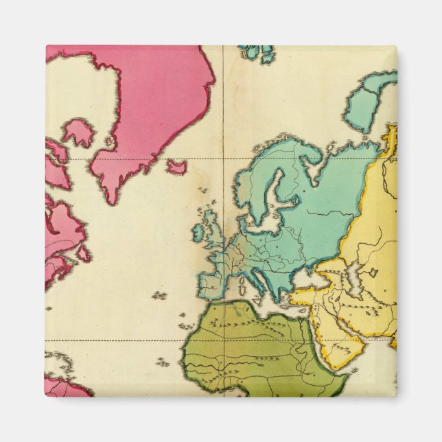 Världen karta magnet (Framsidan)