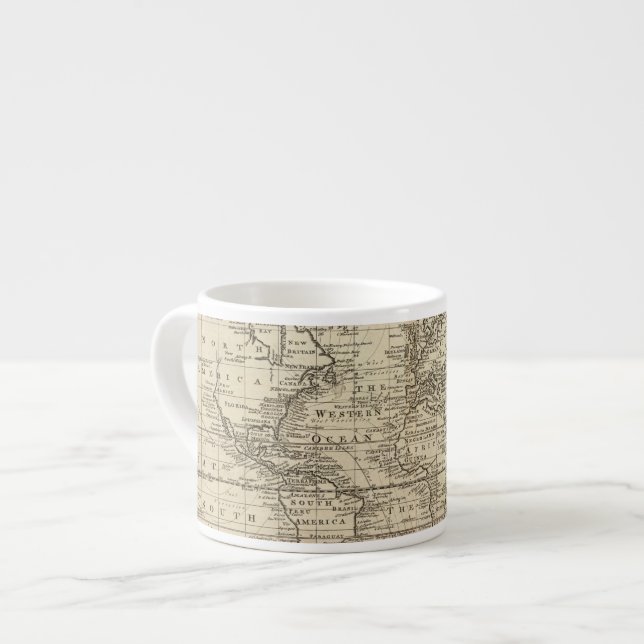 Världen kartlägger espressomugg (Framsida vänster)