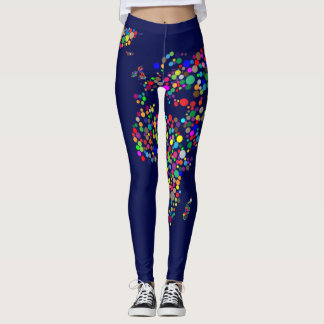 Världen kartlägger polkas leggings