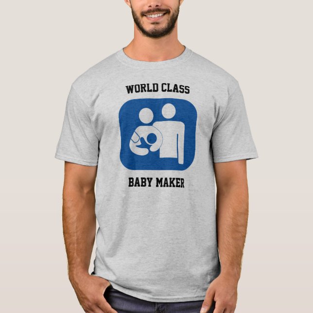 Världen klassificerar babytillverkare t-shirt (Framsida)