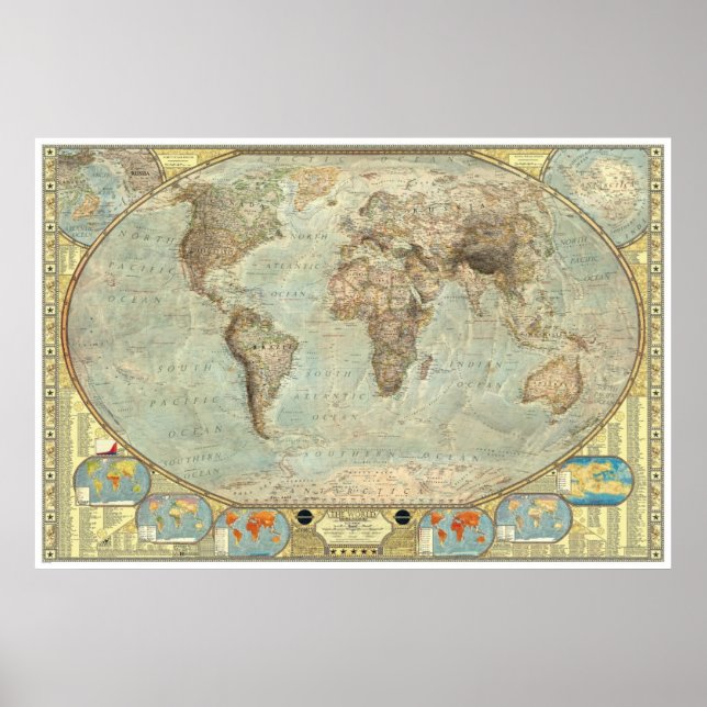 Världen - klimatförändringar poster (Framsidan)