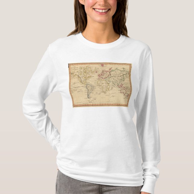 Världen, Mercators projektion T-shirt (Framsida)