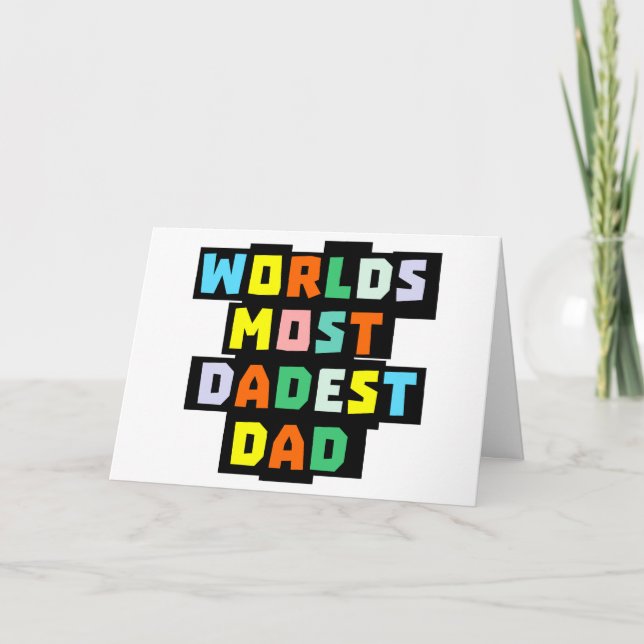 Världen mest Dadest Pappa Kort (Framsida)
